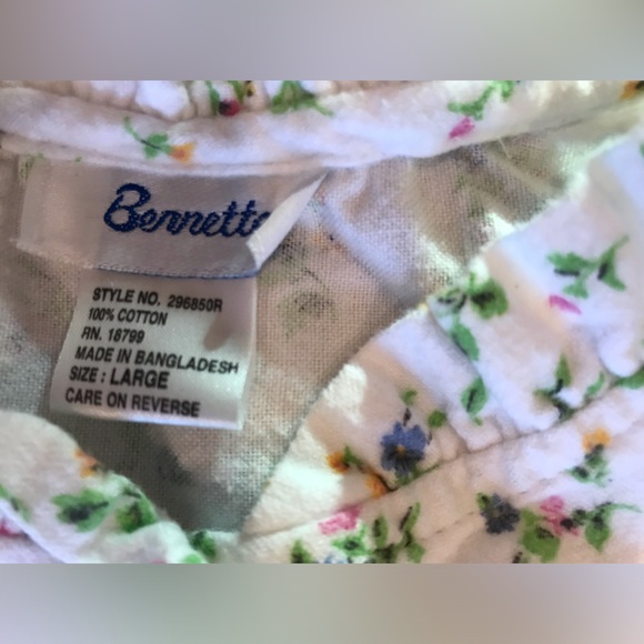 Bernette Vintage Flannel Nightgown—Size L - Picture 3 of 4